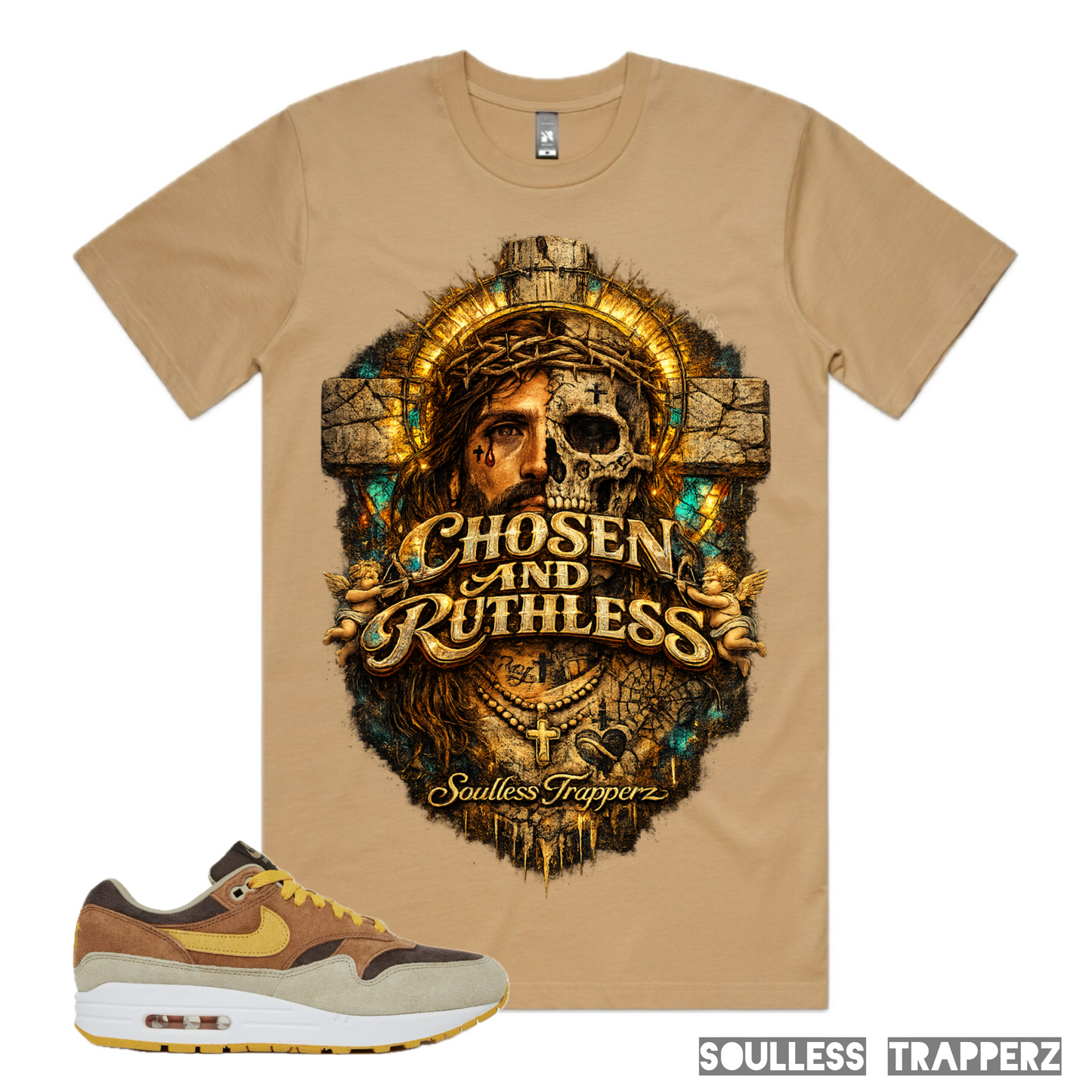 “CHOSEN AND RUTHLESS” Soulless Trapperz Original Premium T-Shirt