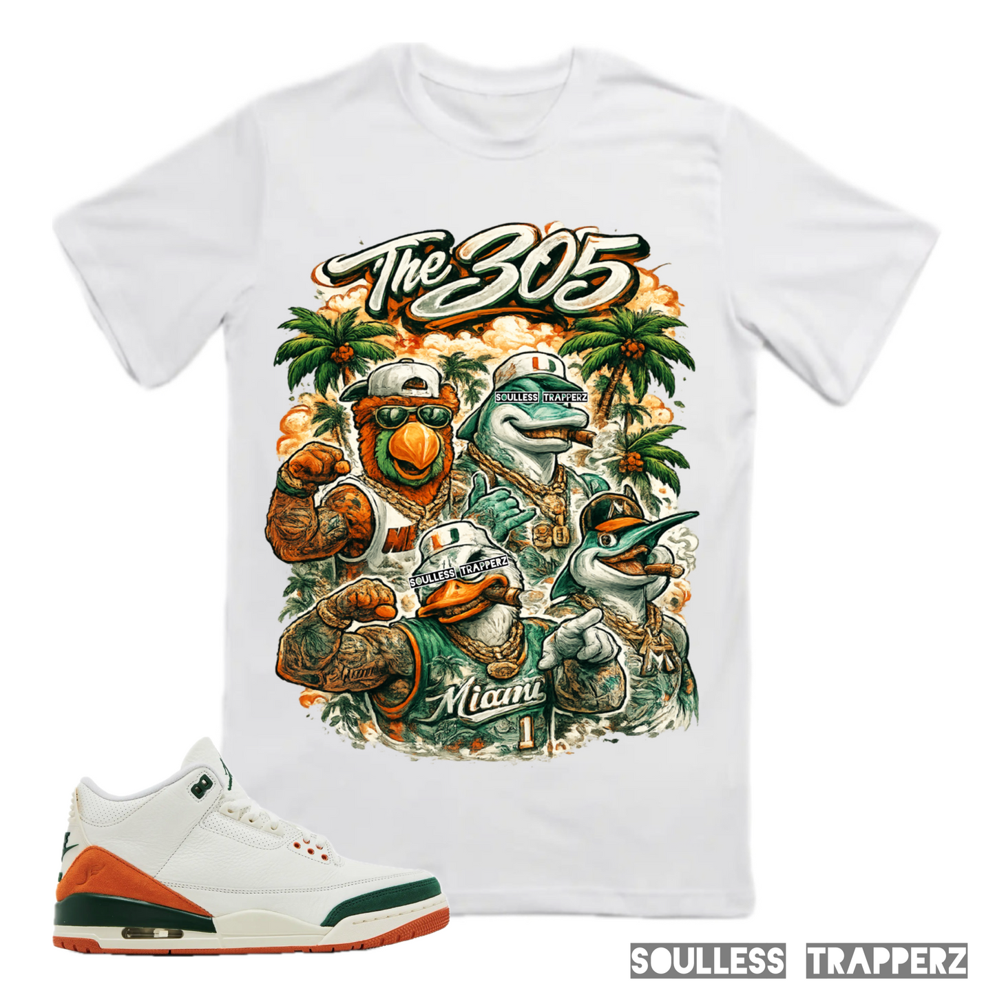 “THE 305” Soulless Trapperz Original Premium T-Shirt