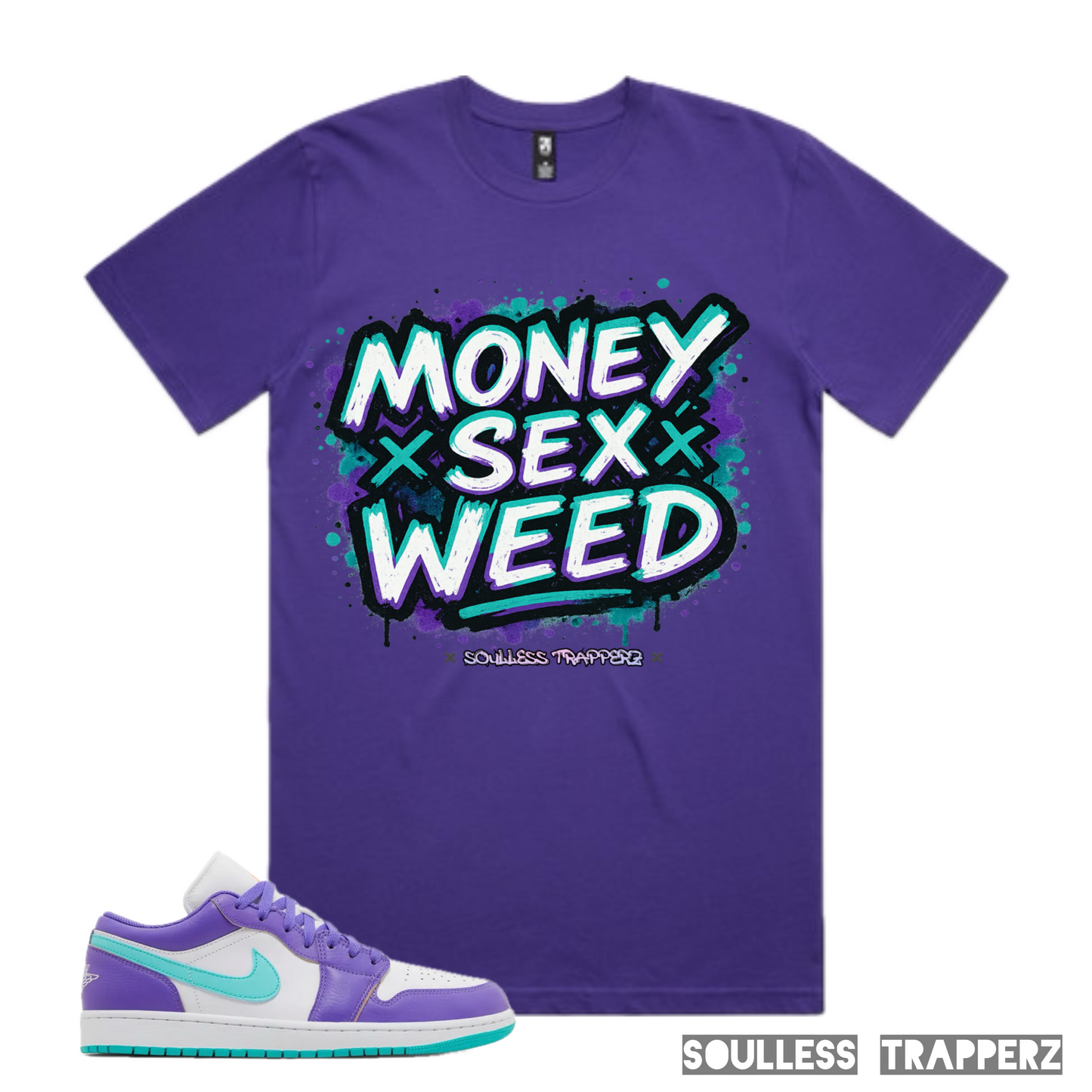 “MONEY SEX WEED” Soulless Trapperz Original Premium T-Shirt