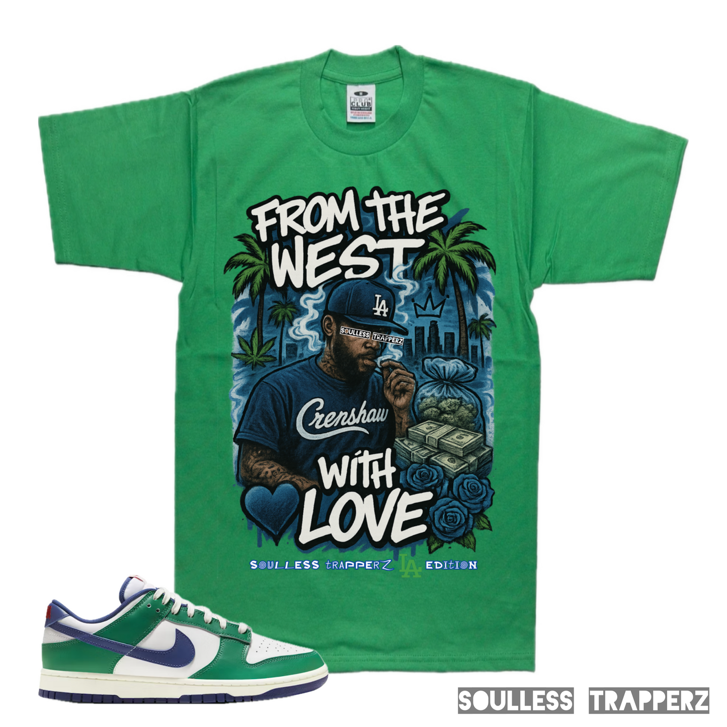 “FROM THE WEST WITH LOVE” Soulless Trapperz Original Premium T-Shirt