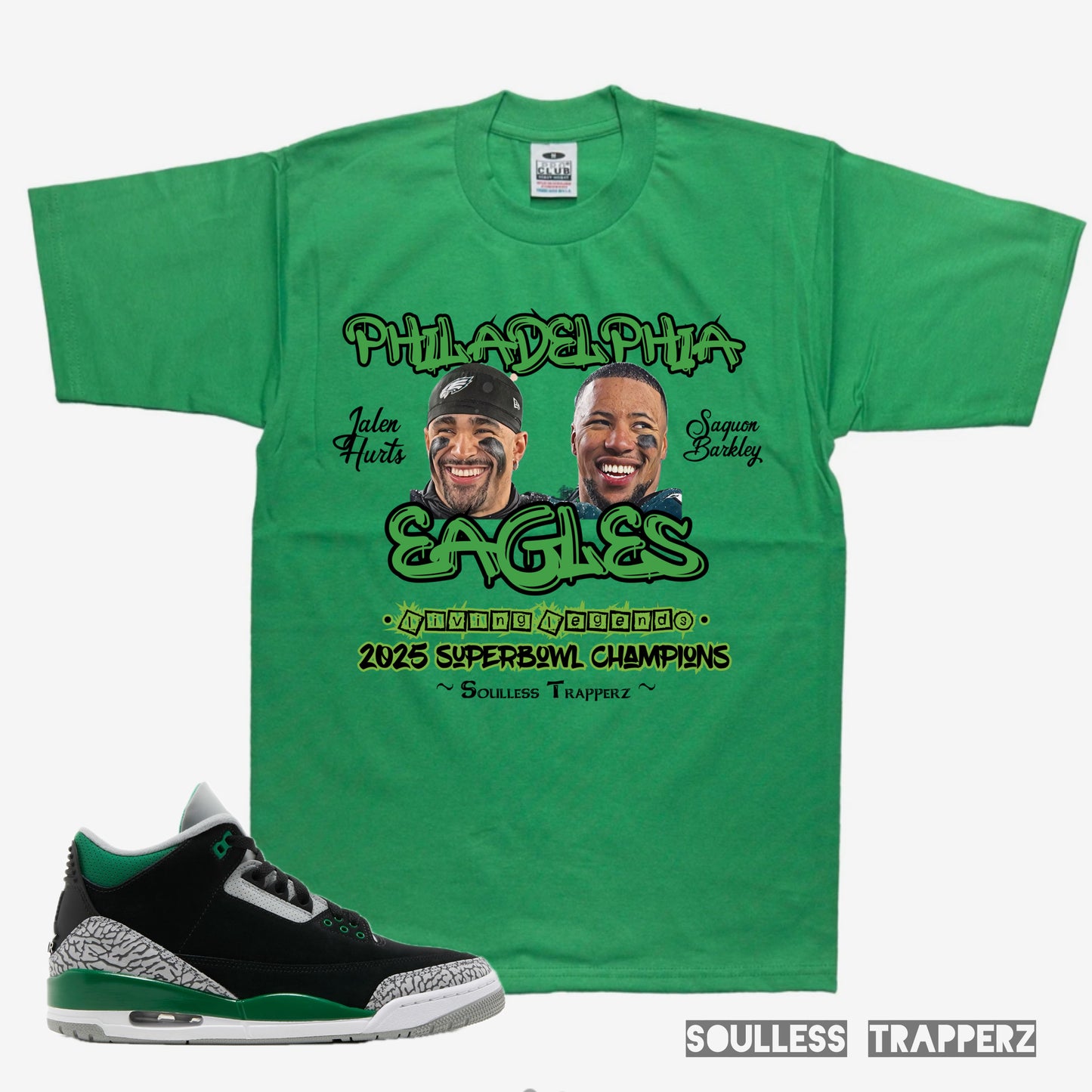 “PHILADELPHIA EAGLES” (Living Legend) Soulless Trapperz Championship Shirt