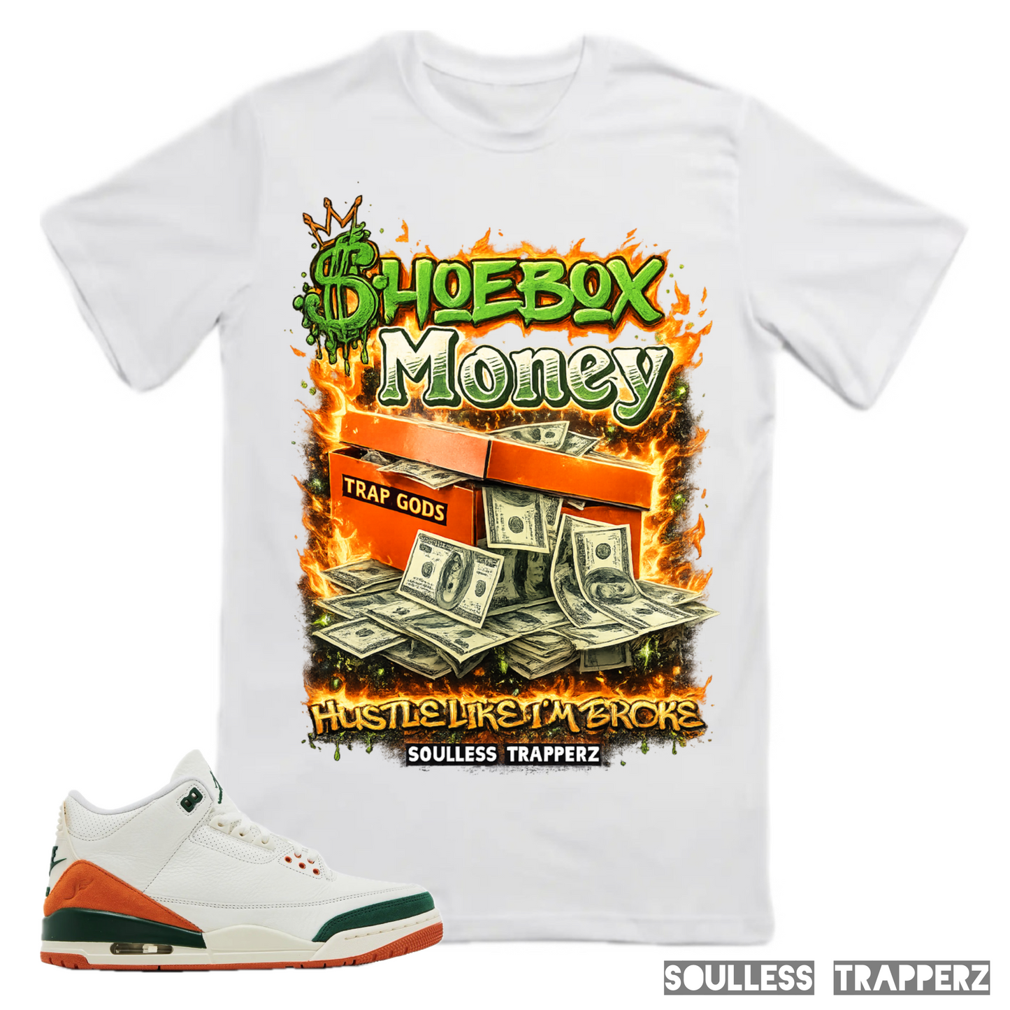 “SHOEBOX MONEY” Soulless Trapperz Original Premium T-Shirt (Miami)