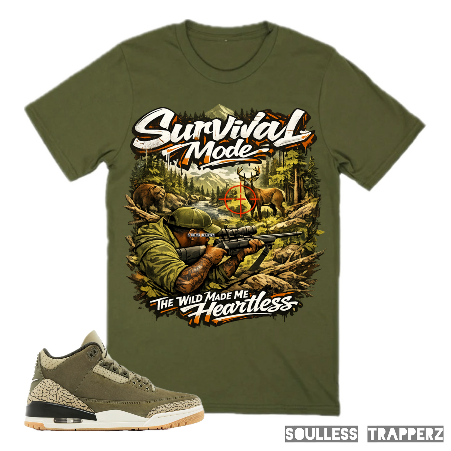 “SURVIVAL MODE” Soulless Trapperz Original Premium T-Shirt