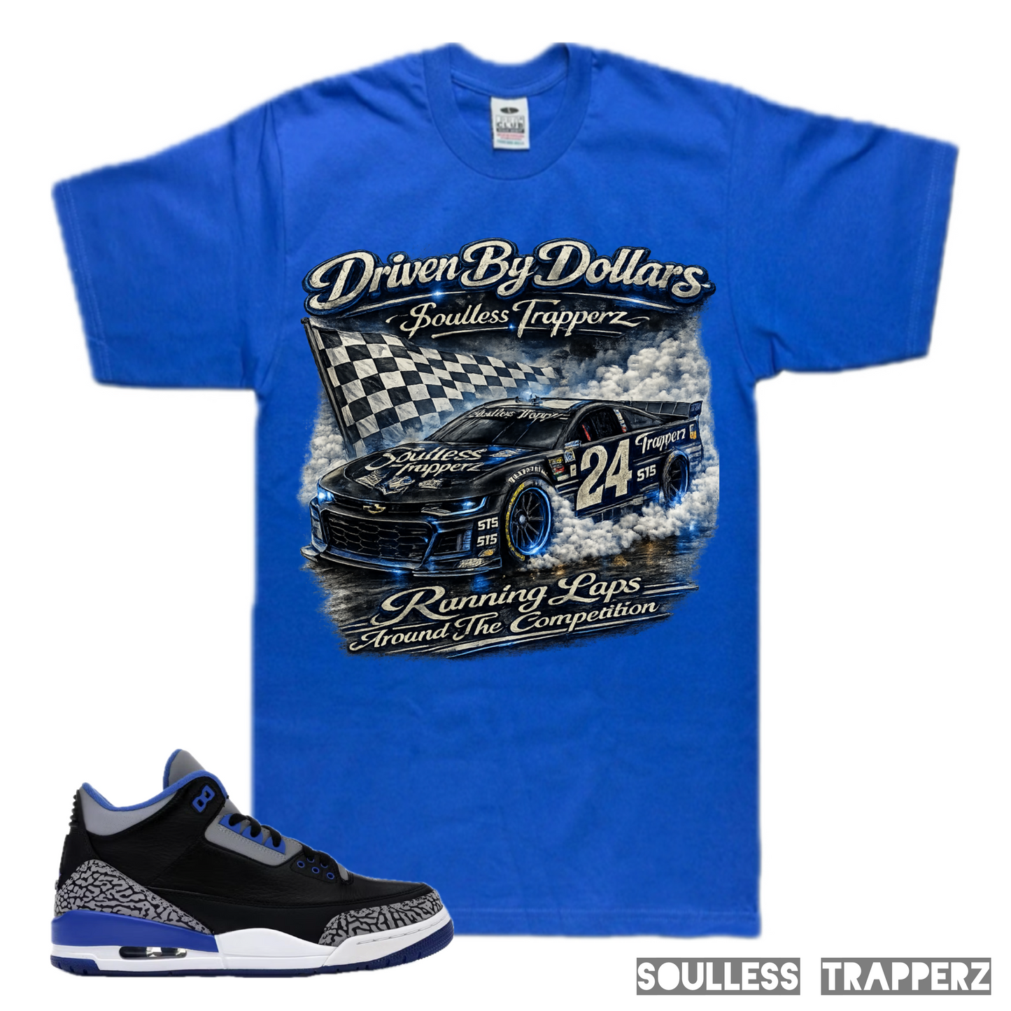 “DRIVEN BY DOLLARS” Soulless Trapperz Original Premium T-Shirt