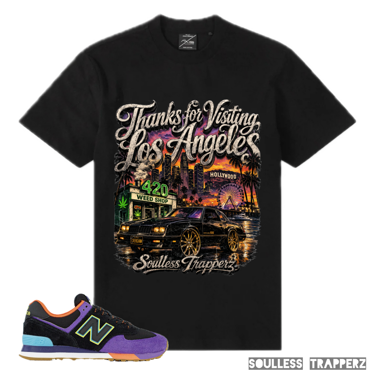 “THANKS FOR VISITING LOS ANGELES” Soulless Trapperz Original Premium T-Shirt