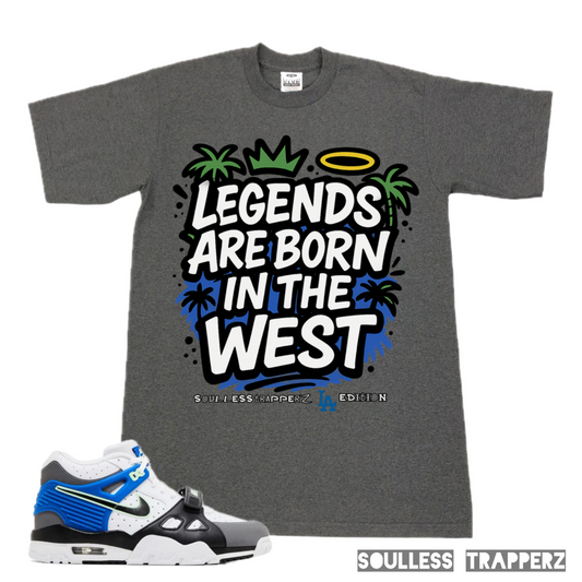 “LEGENDS ARE BORN IN THE WEST” Soulless Trapperz Original Premium T-Shirt