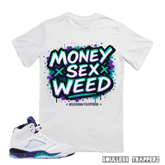 “MONEY SEX WEED” Soulless Trapperz Original Premium T-Shirt