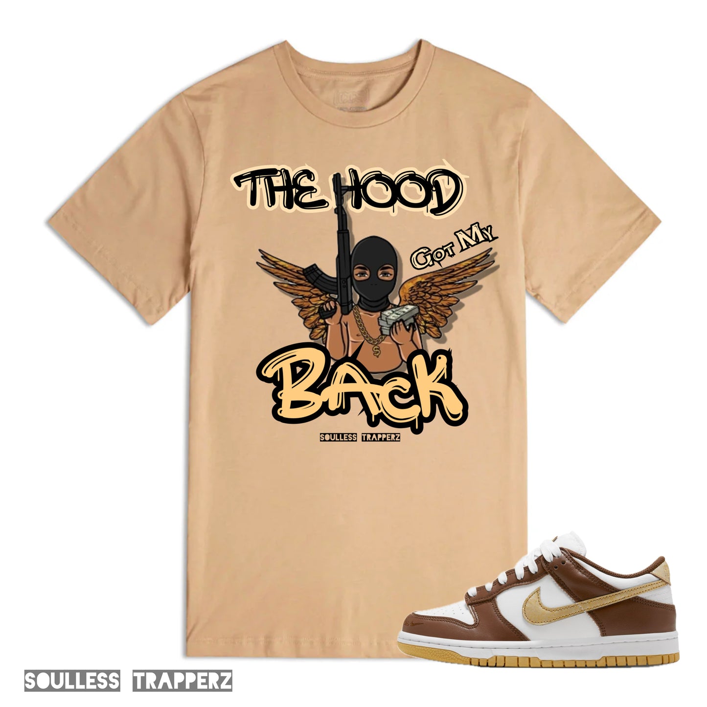 “THE HOOD GOT MY BACK” Soulless Trapperz T-Shirt