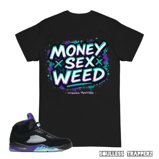 “MONEY SEX WEED” Soulless Trapperz Original Premium T-Shirt