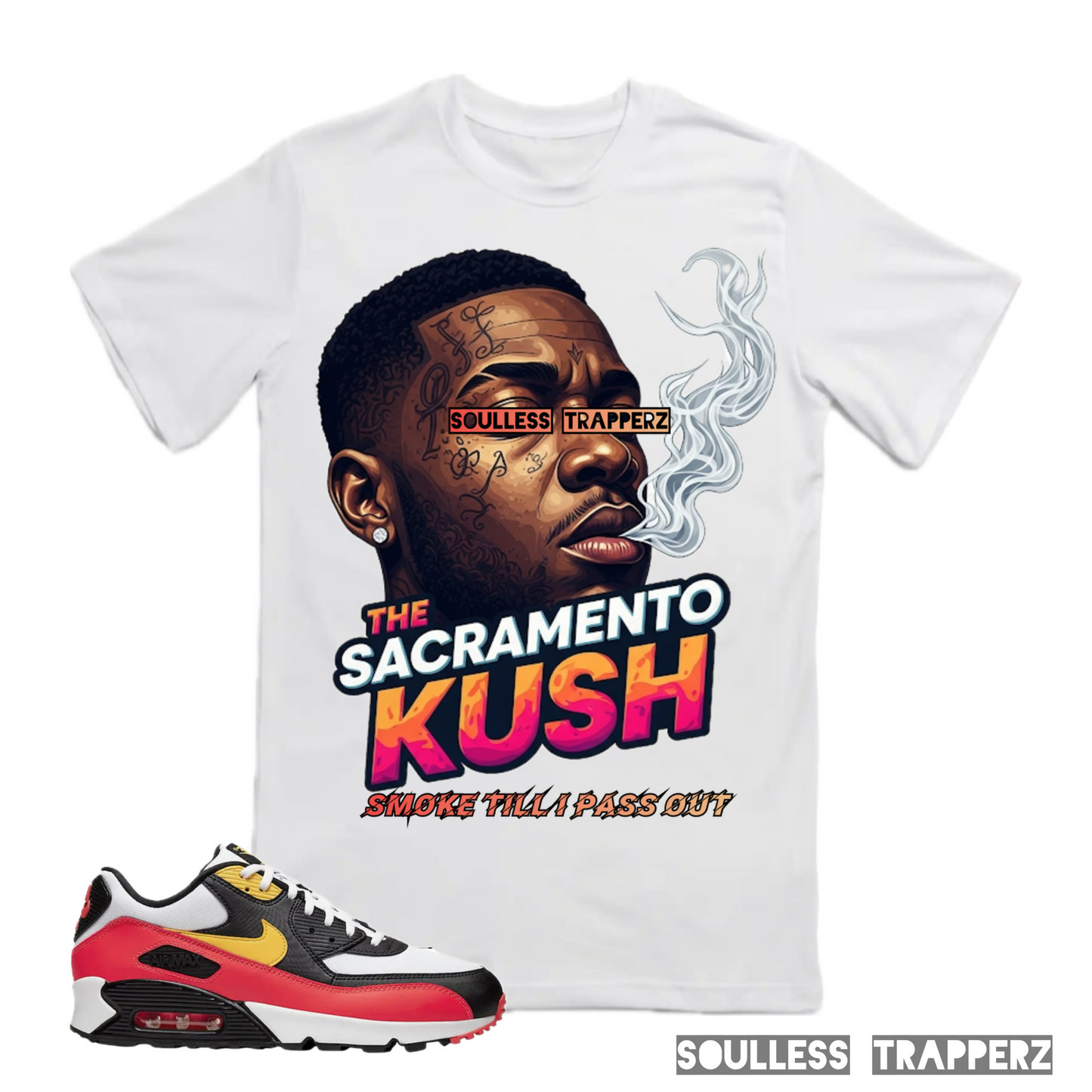 “THE SACRAMENTO KUSH” Soulless Trapperz Original Premium T-Shirt
