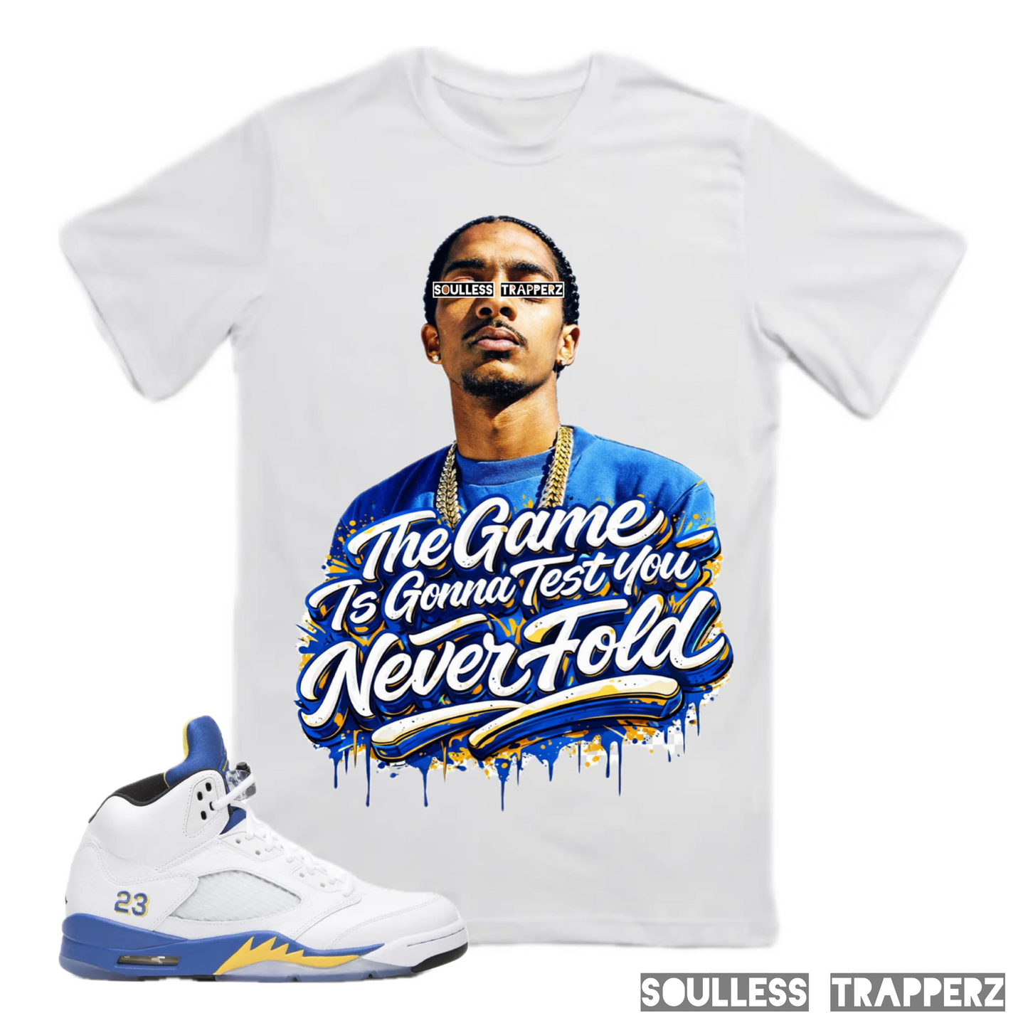 “NEVER FOLD” Soulless Trapperz Original Premium T-Shirt