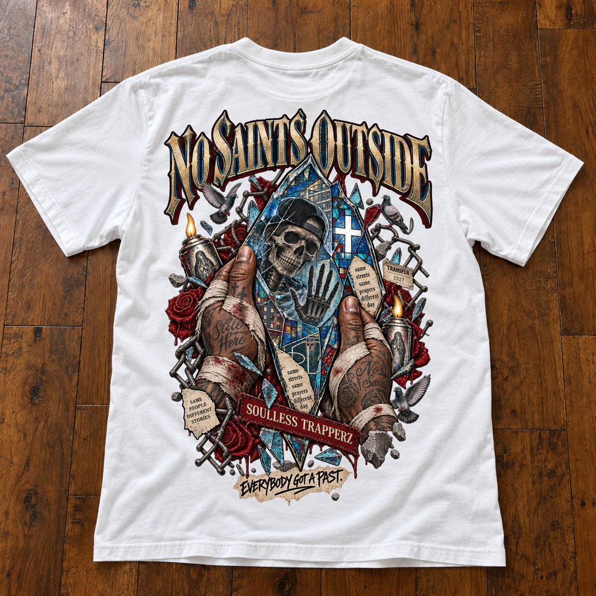 NO SAINTS OUTSIDE™ Oversized Graphic Tee