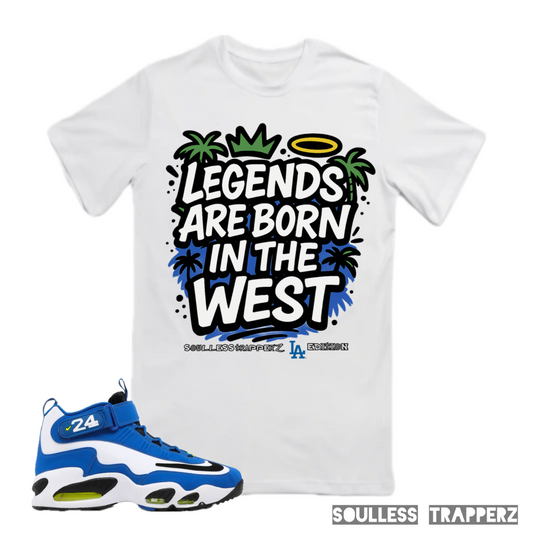 “LEGENDS ARE BORN IN THE WEST” Soulless Trapperz Original Premium T-Shirt