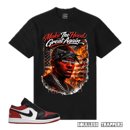 “MAKE THE HOOD GREAT AGAIN” Soulless Trapperz Original Premium T-Shirt