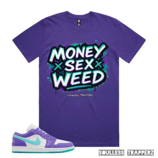 “MONEY SEX WEED” Soulless Trapperz Original Premium T-Shirt