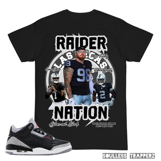 Las Vegas Raiders “RAIDER NATION” Original Premium Soulless Trapperz T-Shirt