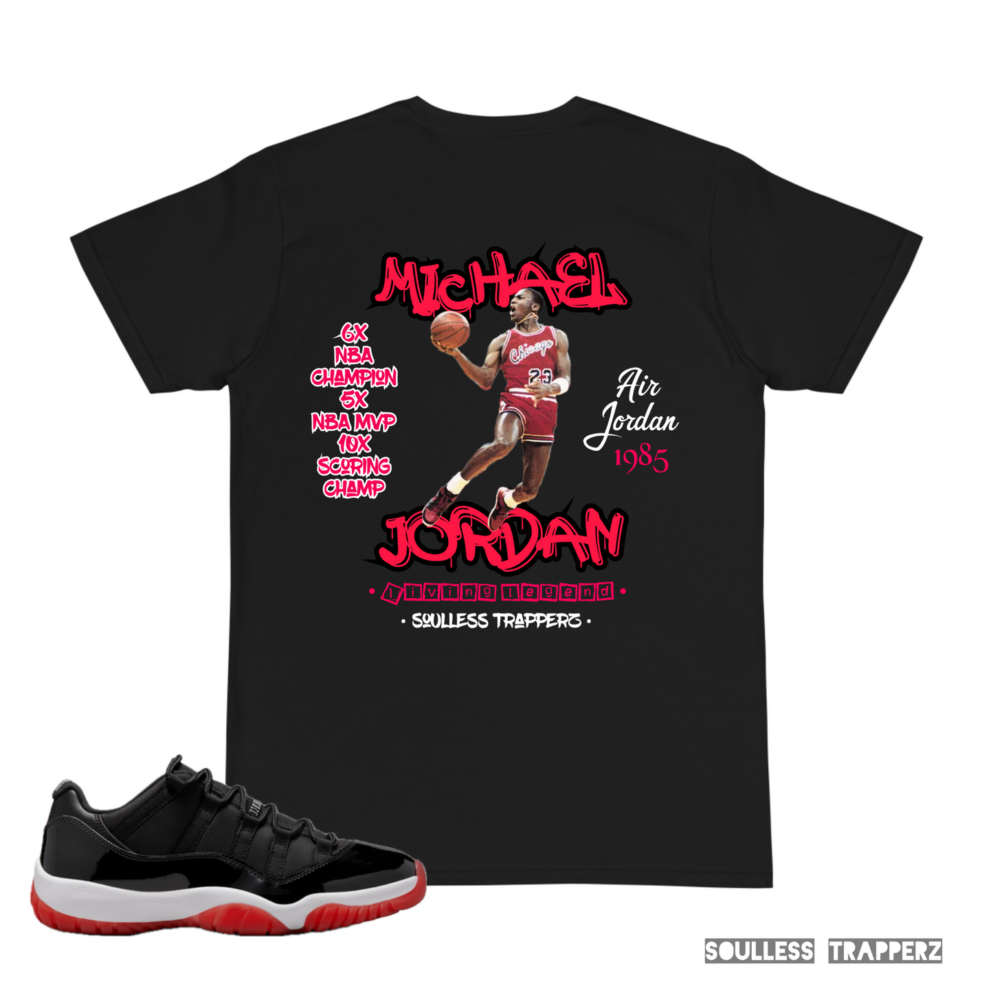 Chicago Bulls Legend “MICHAEL JORDAN” (Living Legend) Soulless Trapperz T-Shirt