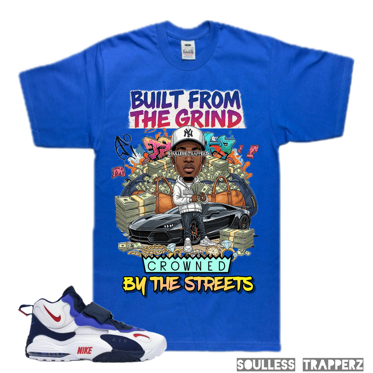 “CROWNED BY THE STREETS” Soulless Trapperz Original Premium T-Shirt