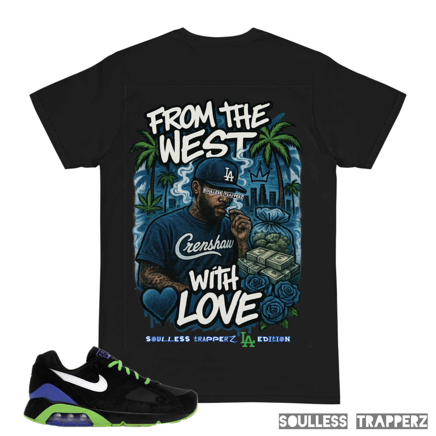 “FROM THE WEST WITH LOVE” Soulless Trapperz Original Premium T-Shirt