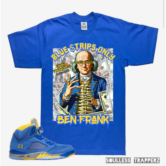 “BLUE STRIPS ONLY” Soulless Trapperz T-Shirt