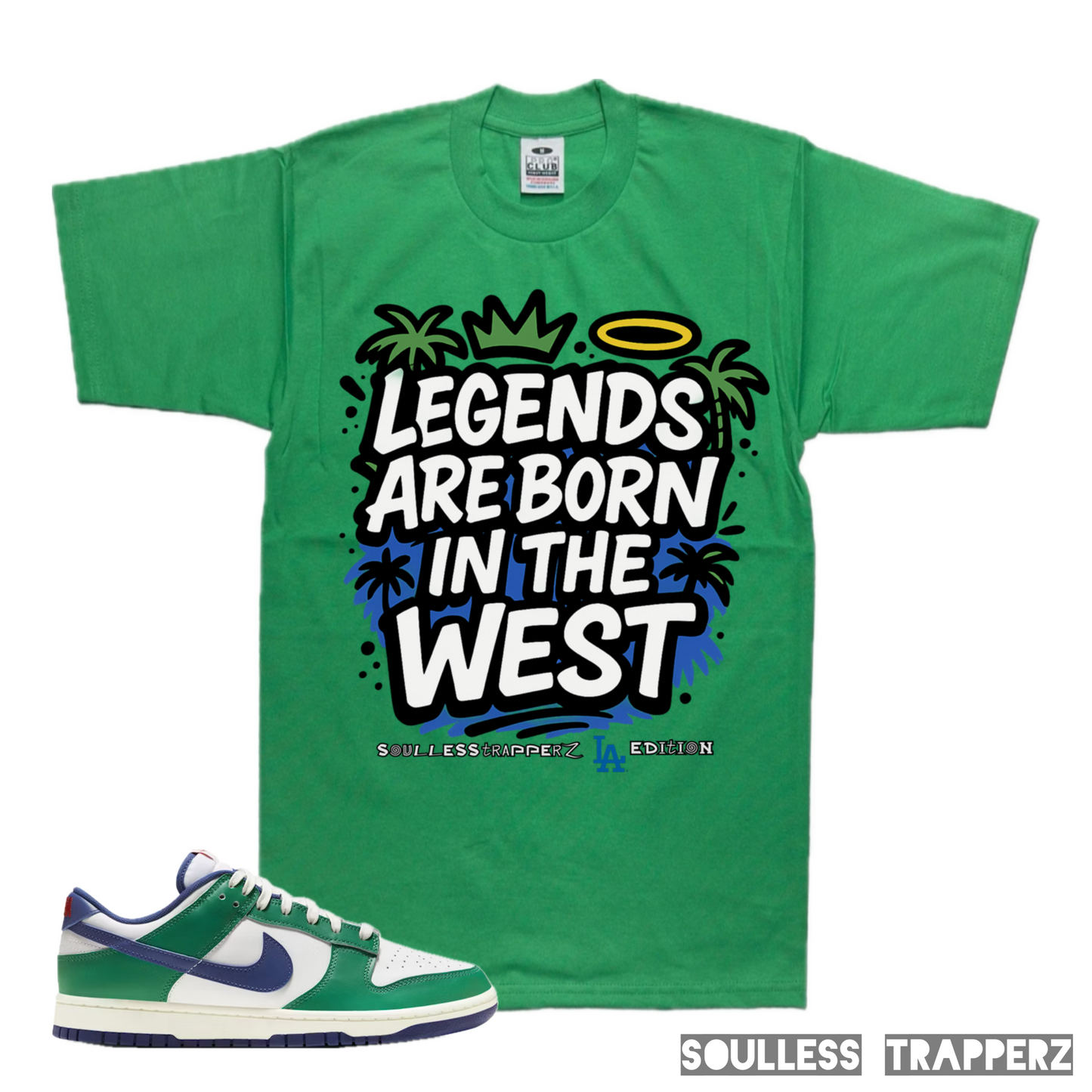 “LEGENDS ARE BORN IN THE WEST” Soulless Trapperz Original Premium T-Shirt