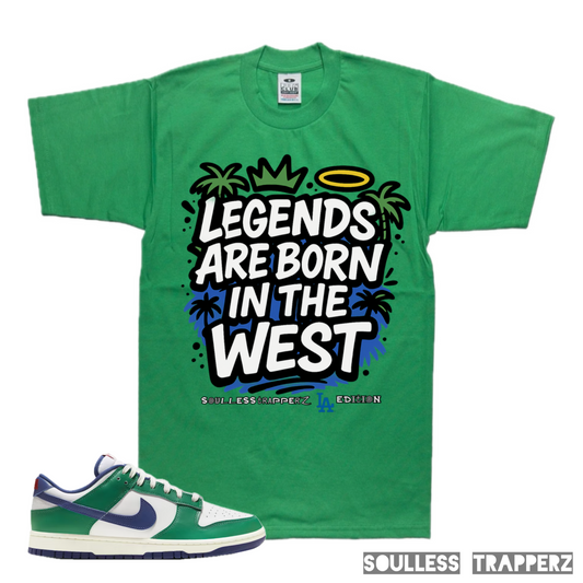 “LEGENDS ARE BORN IN THE WEST” Soulless Trapperz Original Premium T-Shirt