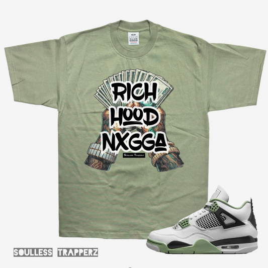 “HOOD RICH NXGGA” Soulless Trapperz T-Shirt