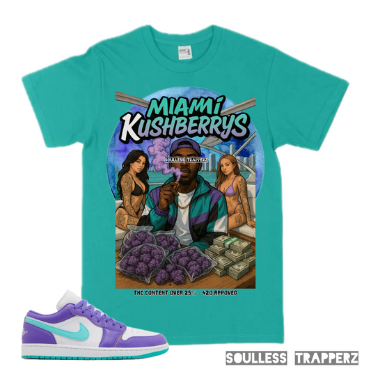 “MIAMI KUSHBERRYS” Soulless Trapperz Original Premium T-Shirt