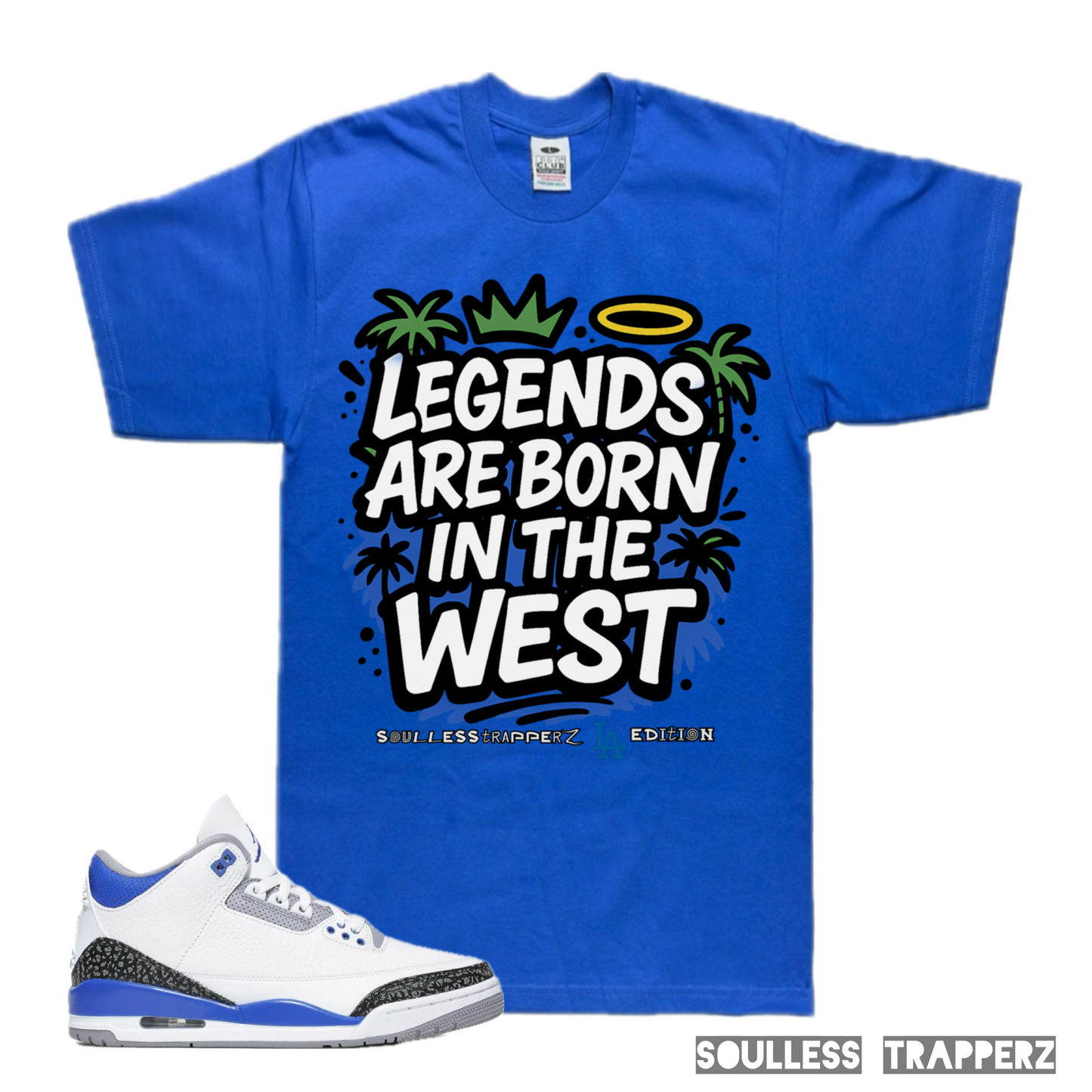 “LEGENDS ARE BORN IN THE WEST” Soulless Trapperz Original Premium T-Shirt