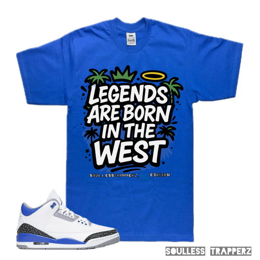 “LEGENDS ARE BORN IN THE WEST” Soulless Trapperz Original Premium T-Shirt