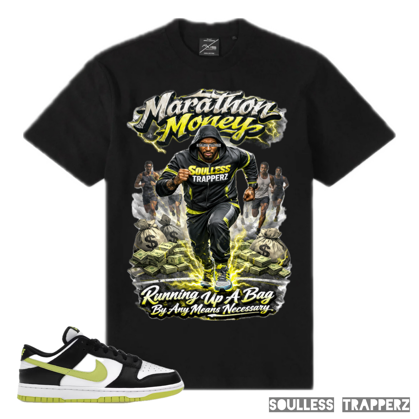 “MARATHON MONEY” Soulless Trapperz Original Premium T-Shirt