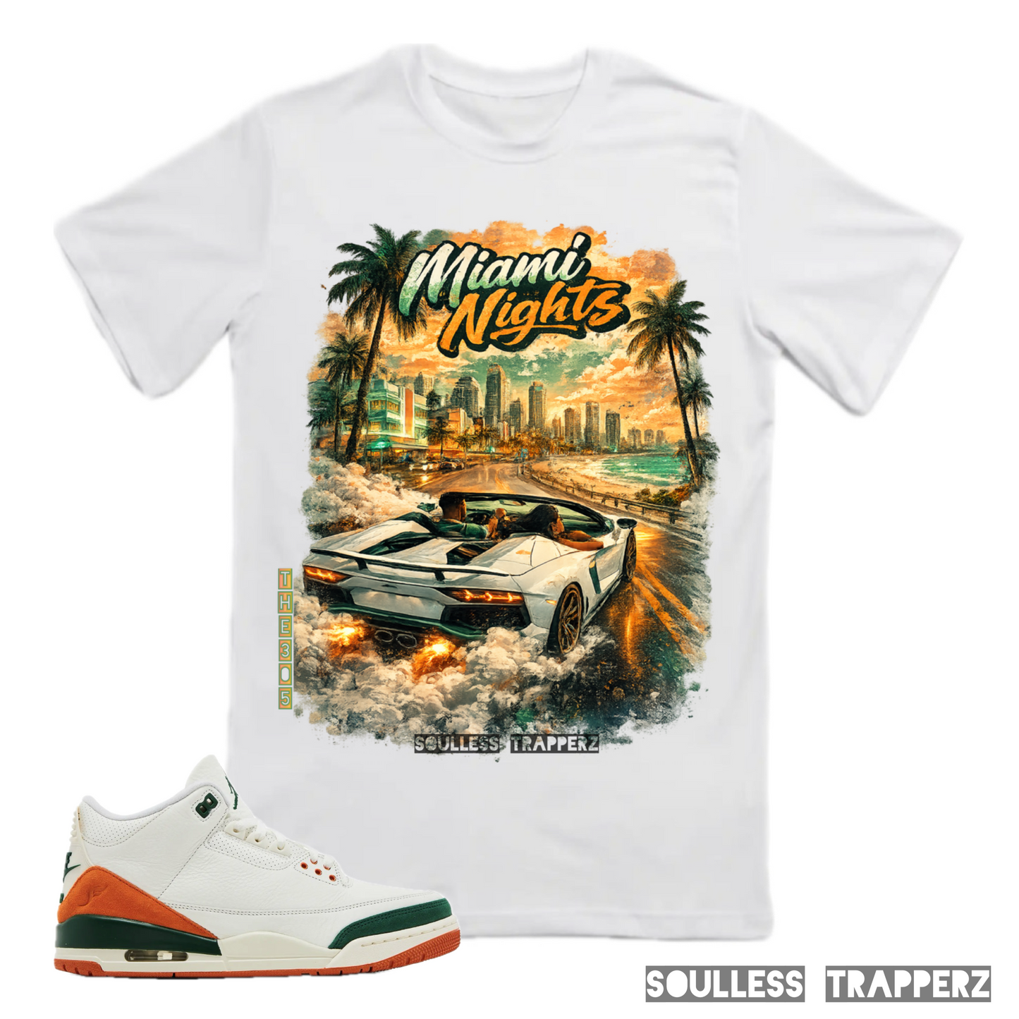 “MIAMI NIGHTS” Soulless Trapperz Original Premium T-Shirt