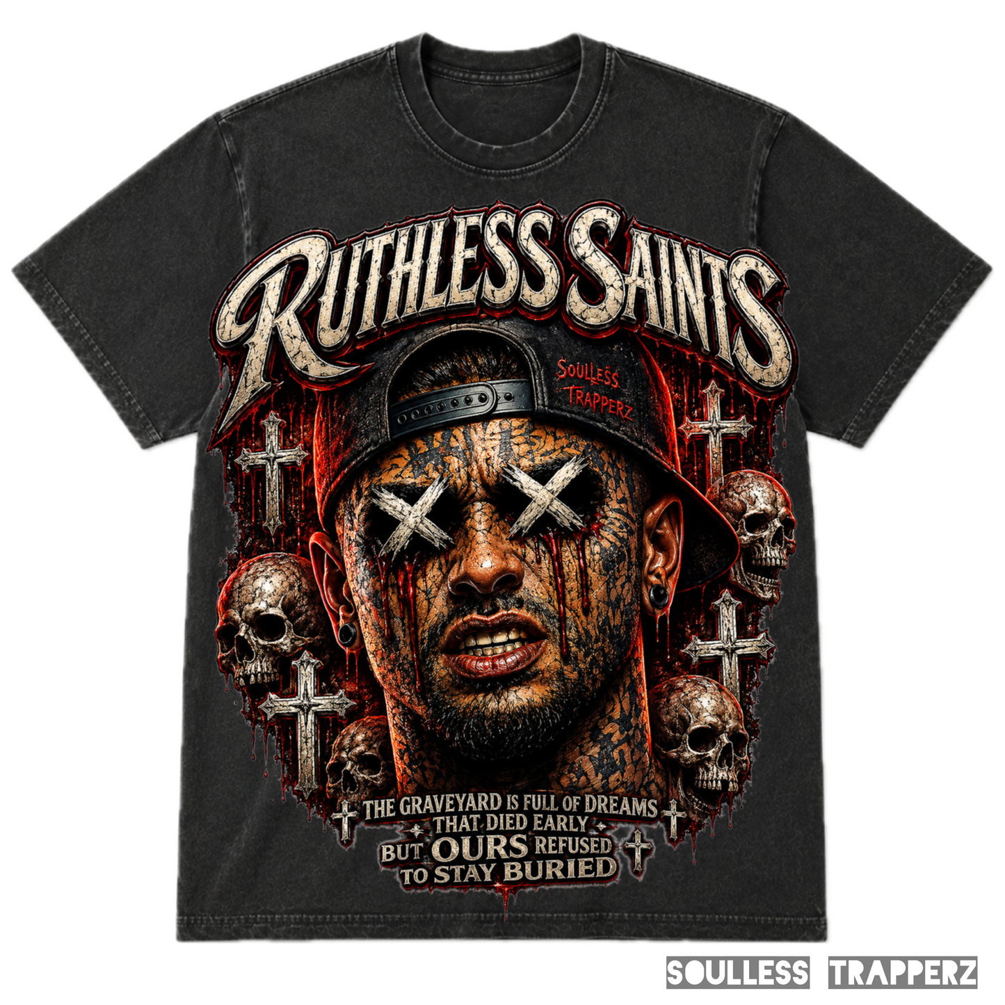 RUTHLESS SAINTS™ Oversized Graphic Tee