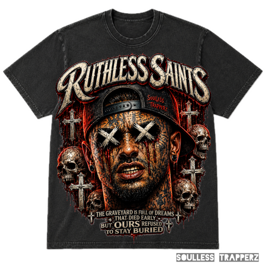 RUTHLESS SAINTS™ Oversized Graphic Tee