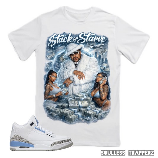 “STACK OR STARVE” Soulless Trapperz Original Premium T-Shirt