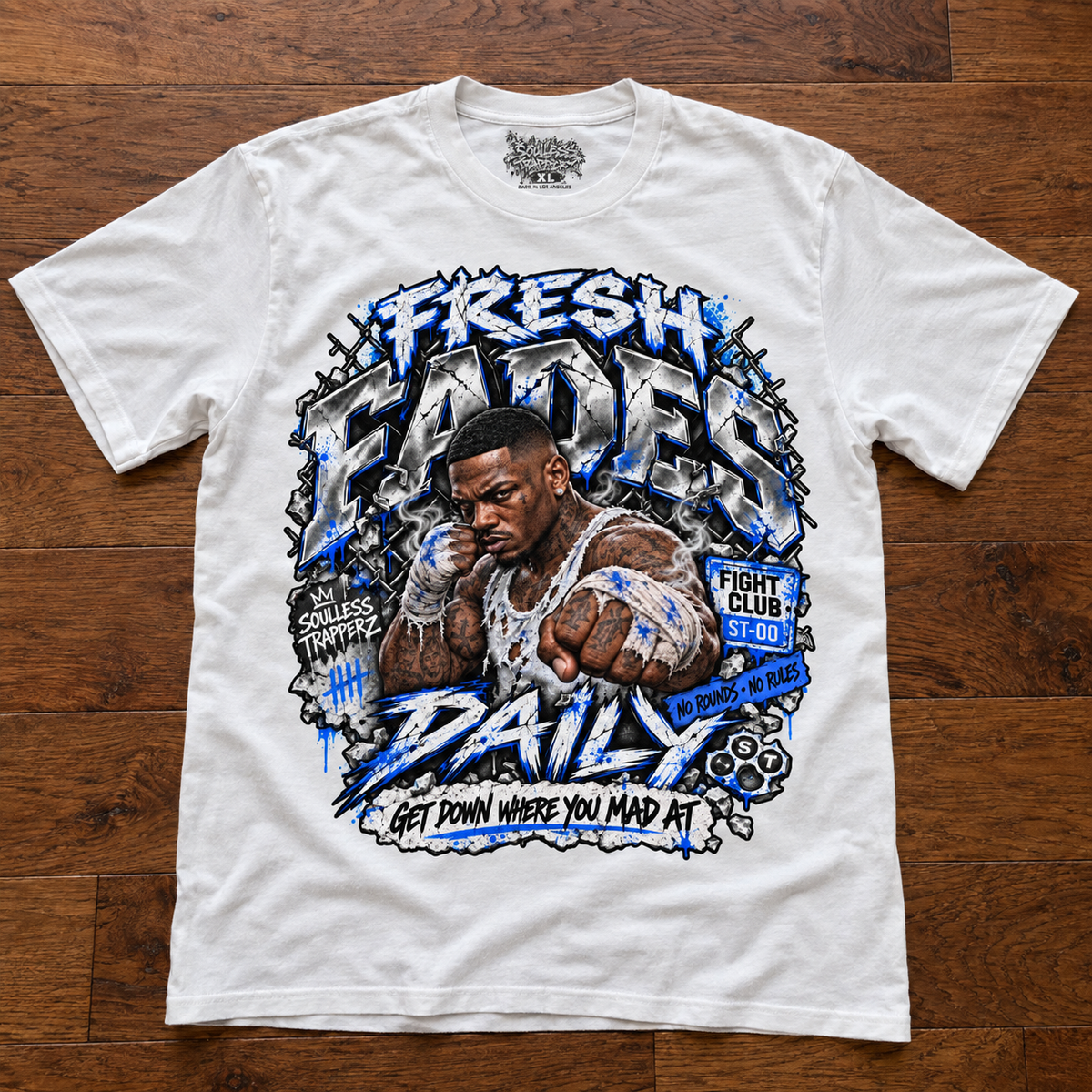 FRESH FADES DAILY™ Underground Fight Club Oversized Graphic Tee