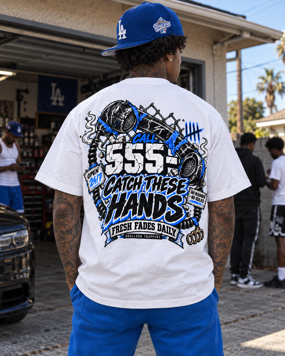 FRESH FADES DAILY™ Underground Fight Club Oversized Graphic Tee