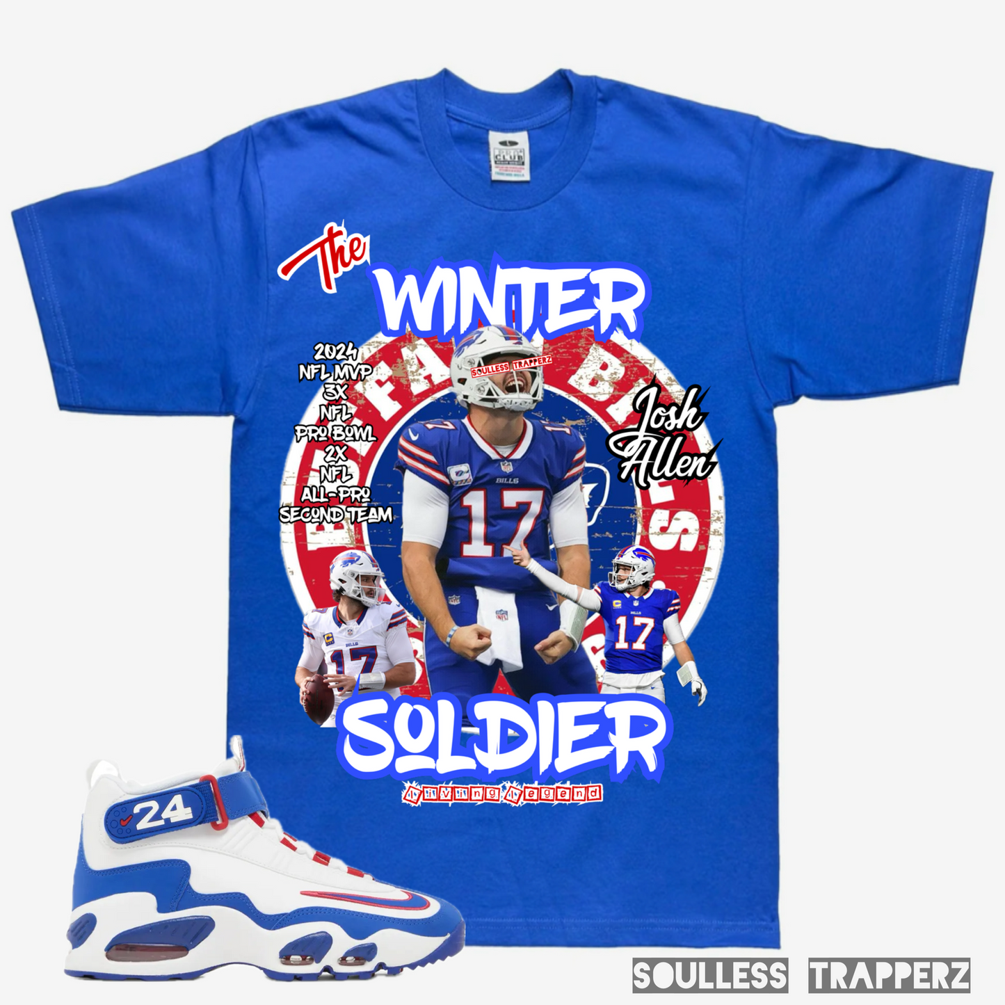 Buffalo Bills Superstar “JOSH ALLEN” (Living Legend) Original Soulless Trapperz T-Shirt