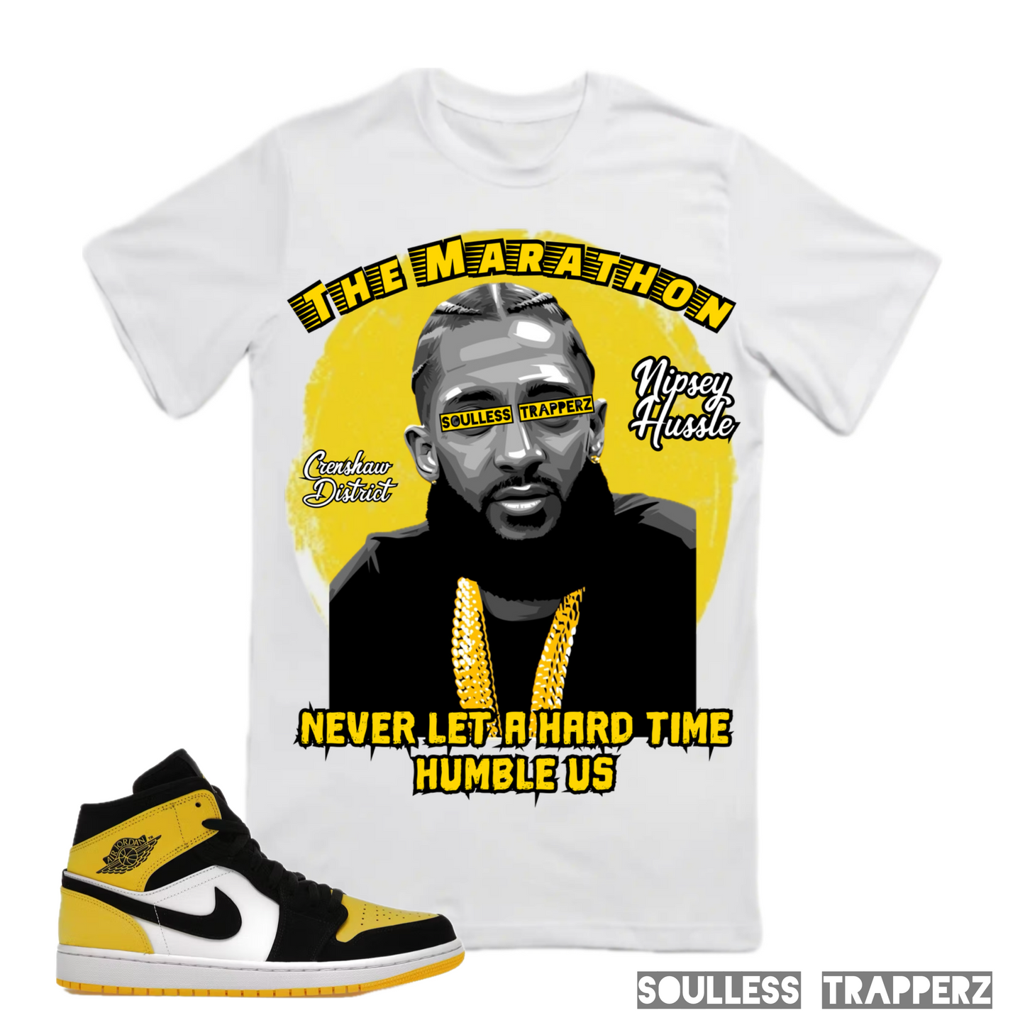 “THE MARATHON” Nipsey Hussle Soulless Trapperz Original Premium T-Shirt