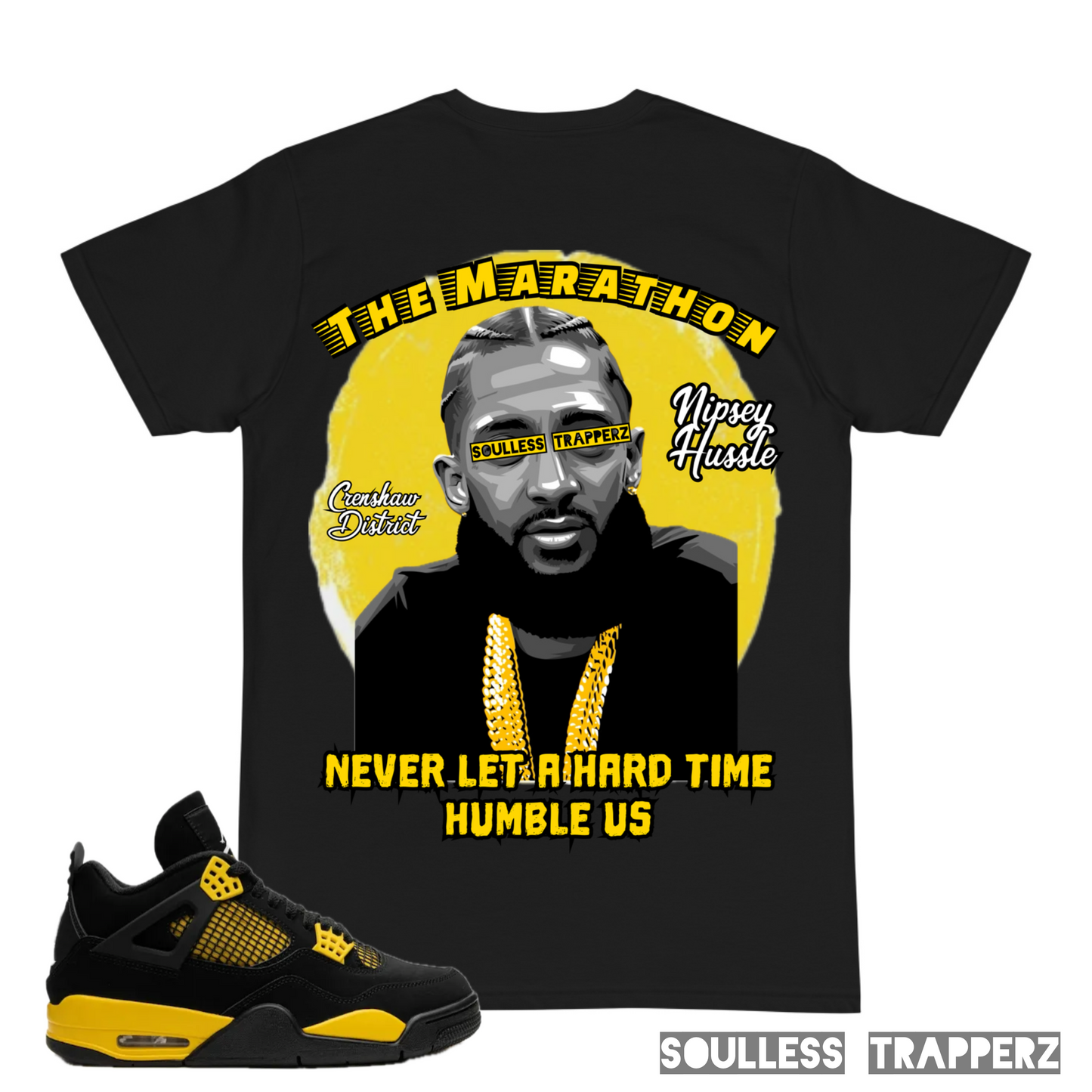 “THE MARATHON” Nipsey Hussle Soulless Trapperz Original Premium T-Shirt