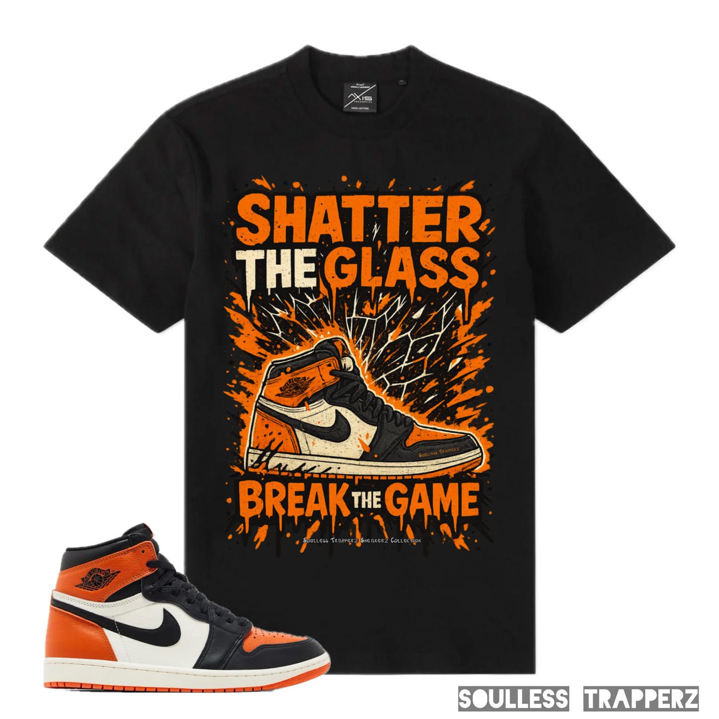 “SHATTER THE GLASS” Soulless Trapperz Original Premium T-Shirt
