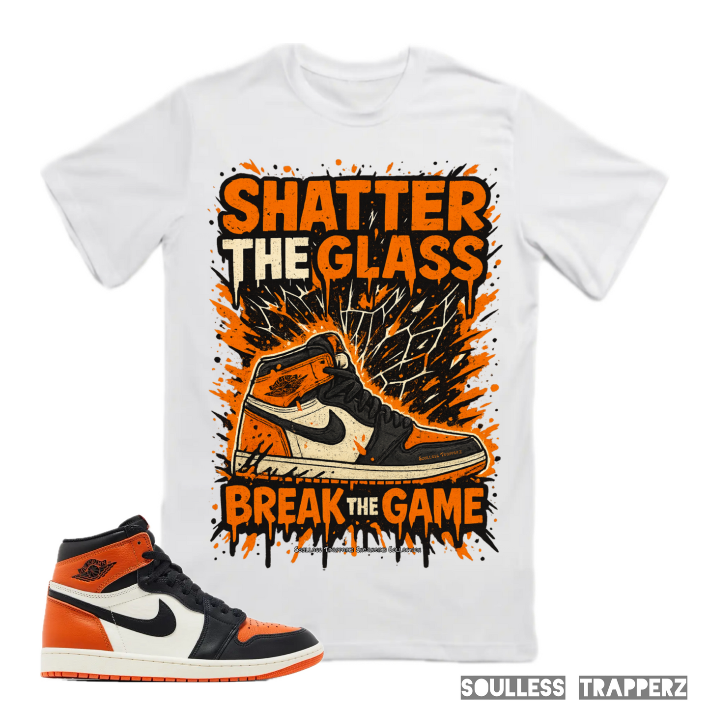 “SHATTER THE GLASS” Soulless Trapperz Original Premium T-Shirt