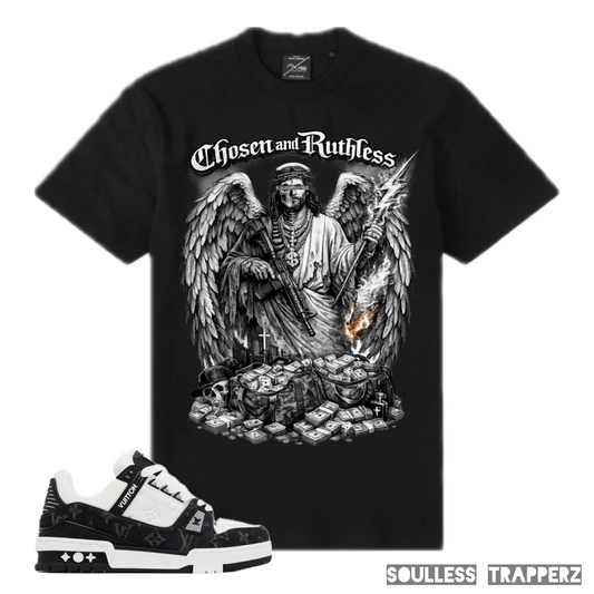 “CHOSEN AND RUTHLESS ” Soulless Trapperz Original Premium T-Shirt