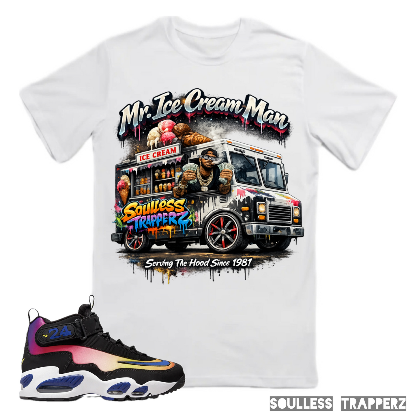 “MR. ICE CREAM MAN” Soulless Trapperz Original Premium T-Shirt